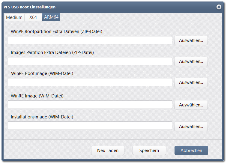 6.3. Einstellungen für ARM64 Systeme