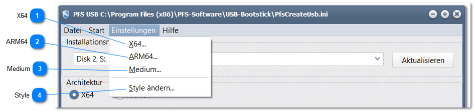 6. Menü Einstellungen
