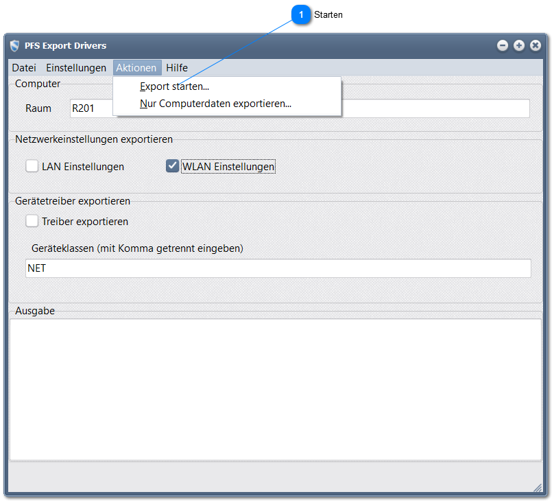 6.1. WLAN-Einstellungen einsammeln