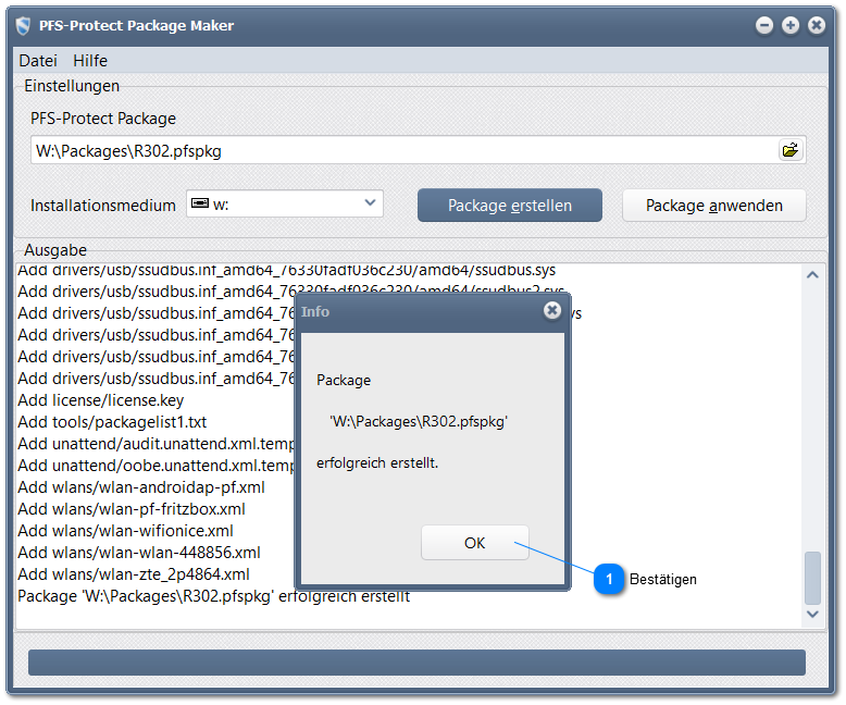 4. Package erstellen