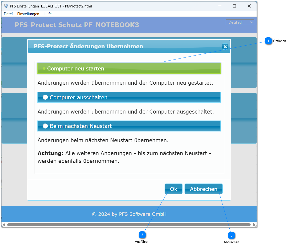 4.3.1.2. Änderungen übernehmen