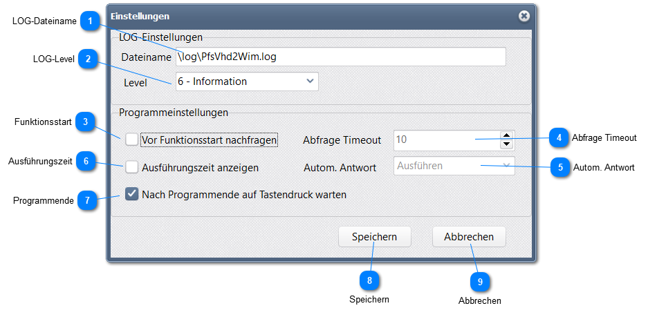 4.1. Menü: Einstellungen...